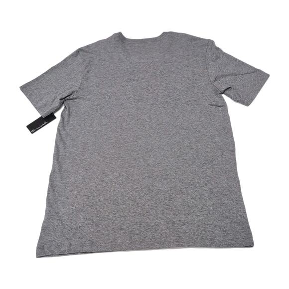 Travis Mathew Star Bright T-Shirt Mens M Heather Gray Pima Cotton Flag NEW NWT - Picture 4 of 11